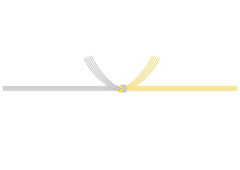 黄白5本結び切り